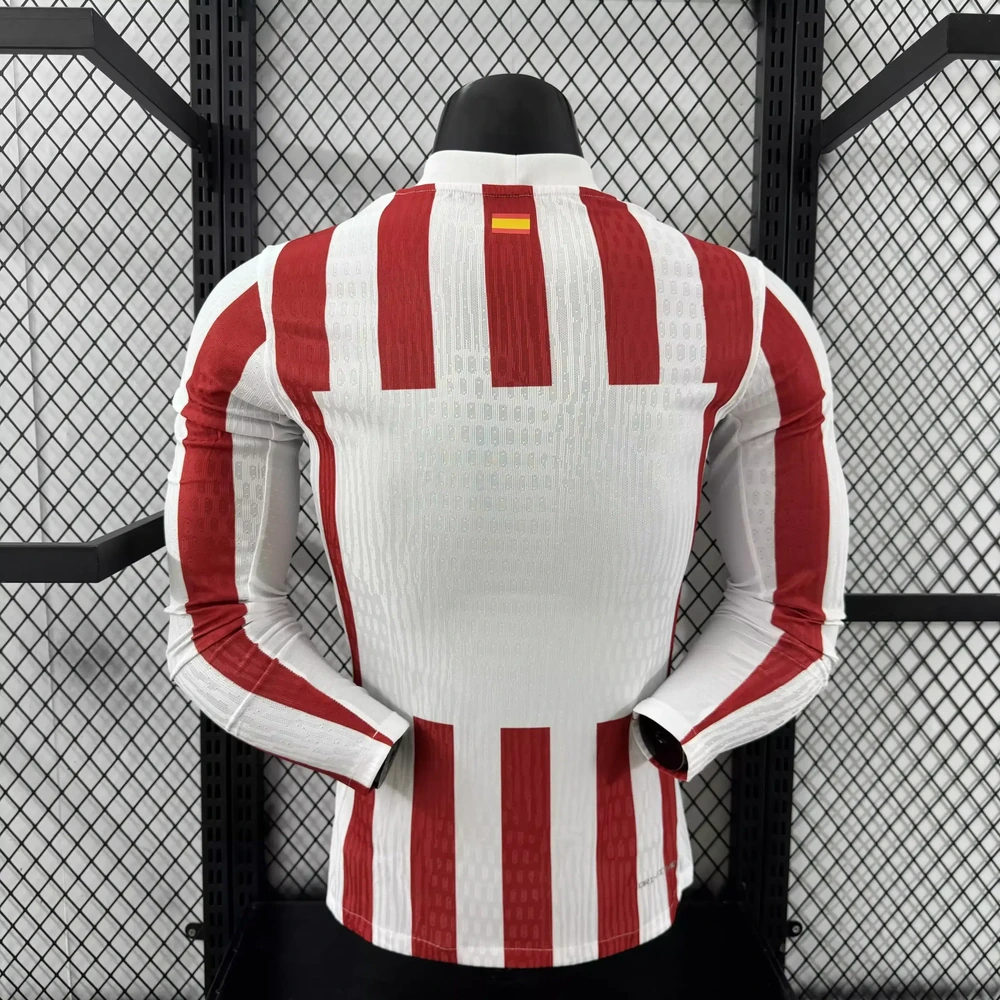 Atlético de Madrid 2025/26 1ª Equipación - Versión Jugador Manga Larga Dorsal
