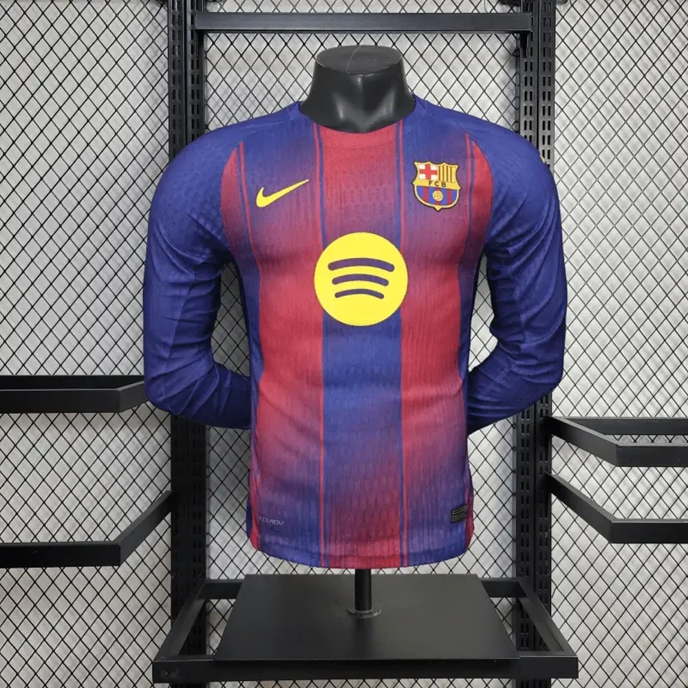 FC Barcelona 2025/26 1ª Equipación - Versión Jugador Manga Larga