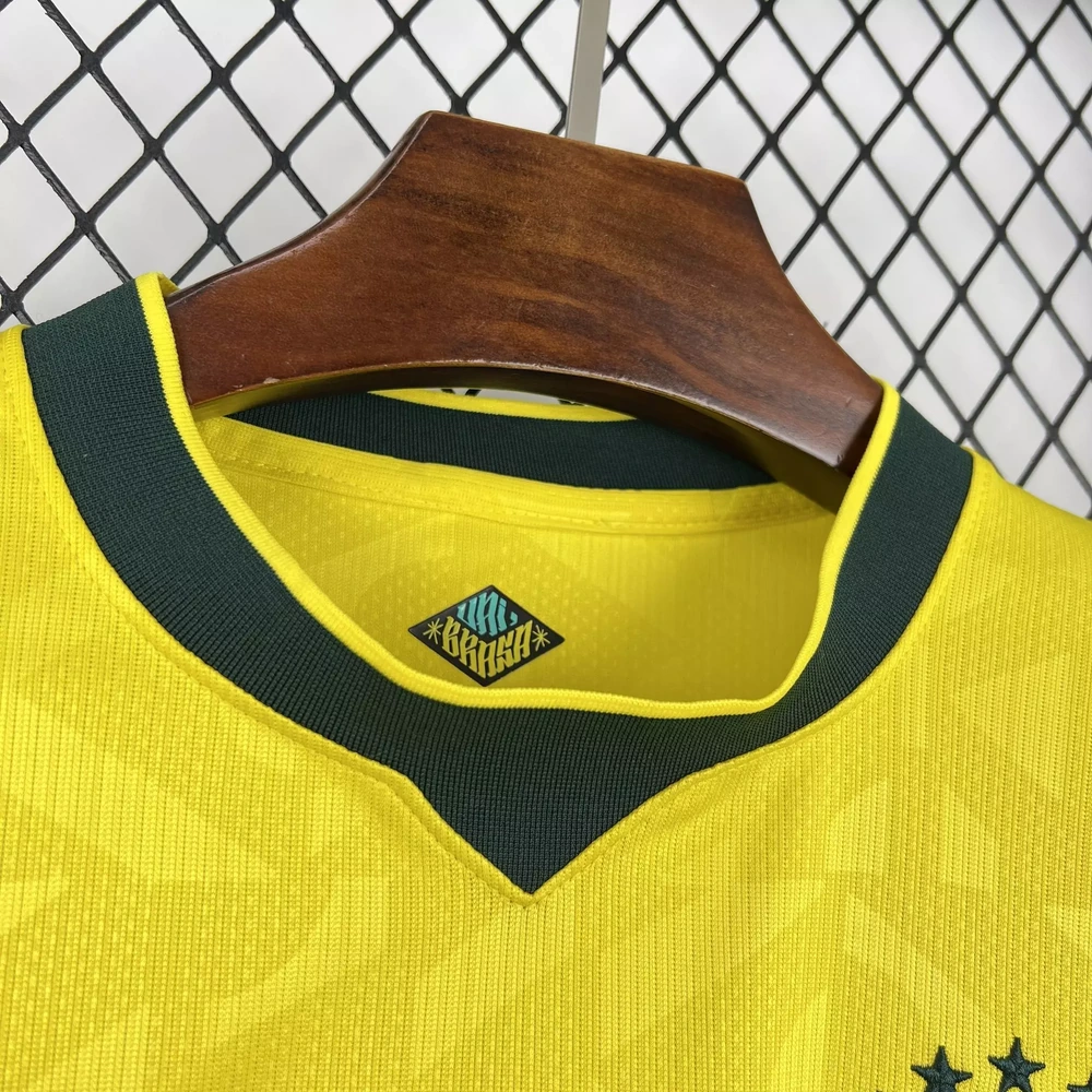 Selección de Brasil 2025/26 1ª Equipación - Versión Jugador Manga Larga vista 4
