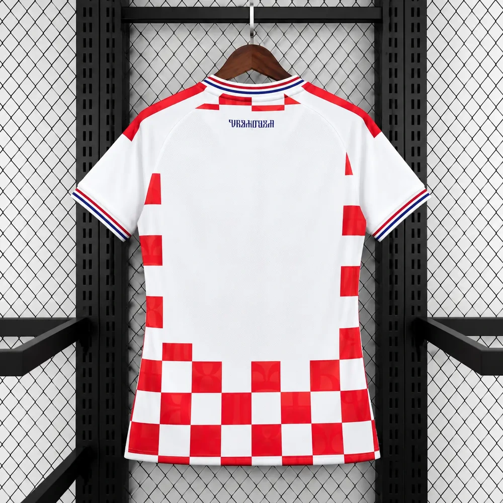 Selección de Croacia 2026/27 1ª Equipación - Versión Jugador Manga Larga Dorsal